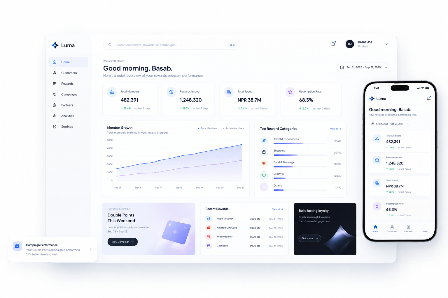 Luma product screenshot